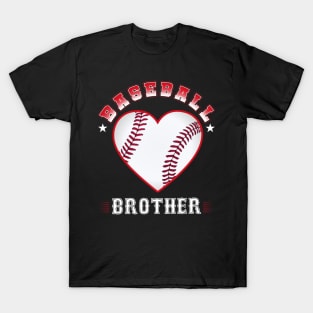 Brother Baseball Team Family Matching Gifts Funny Sports Lover Player T-Shirt